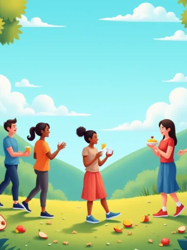 Konspekt promujący zdrowy styl życia dla lepszego samopoczucia